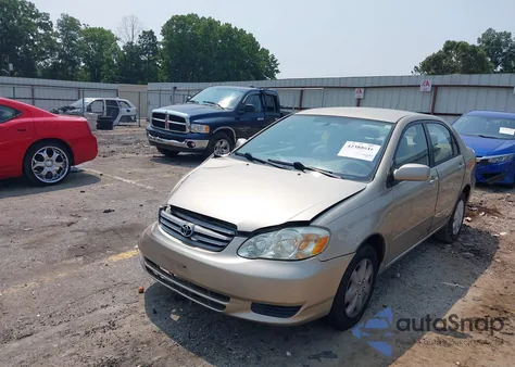 2004 Toyota Corolla Le из США, поврежденный, VIN 2T1BR32E84C258660